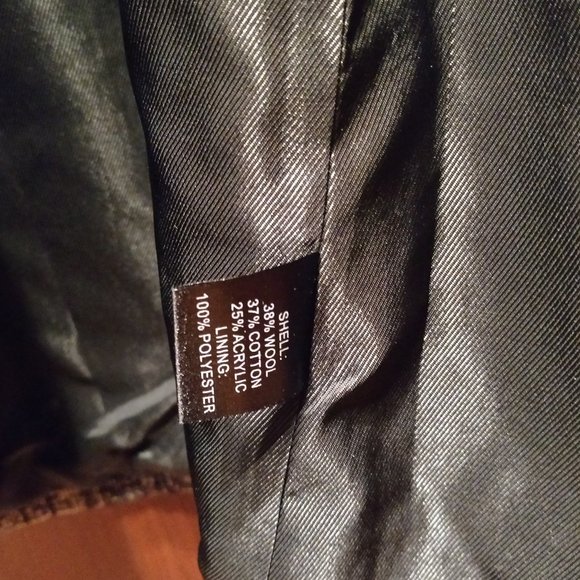 HILTON HOLLIS Button Front Tweed Coat Blazer 0 - Picture 6 of 8